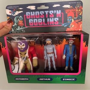 Ghosts ' n Goblins Reaction Figures 3-pack Set by Super 7 Capcom NEW